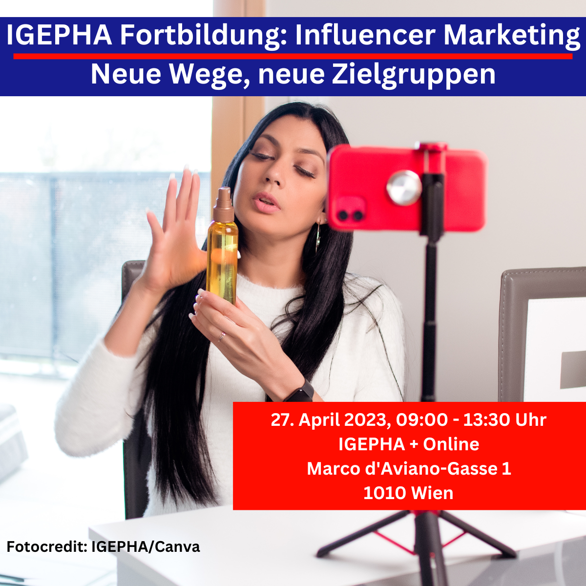 IGEPHA Fortbildung Influencer Marketing Neue Wege, neue Zielgruppen